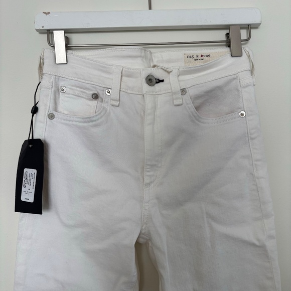 rag & bone Nina High-Rise Ankle Skinny Jeans White - Picture 3 of 4